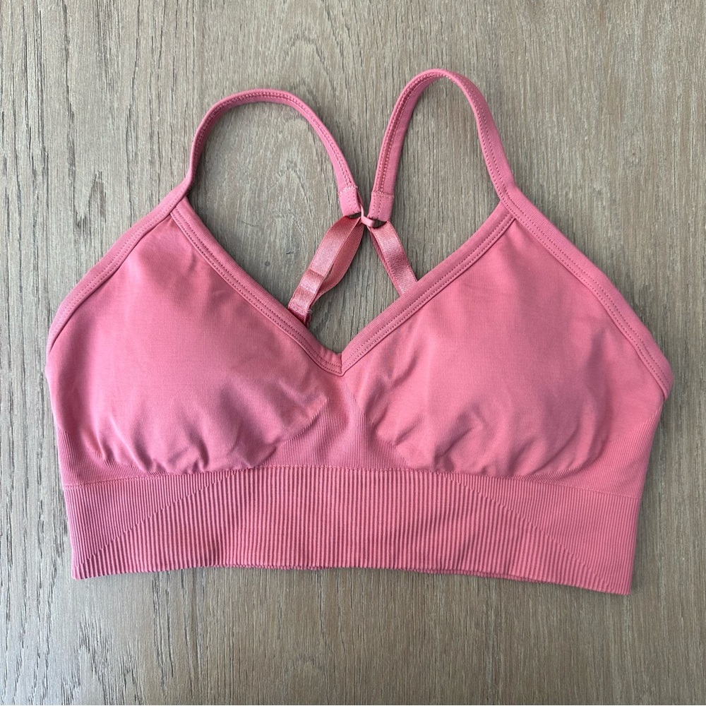 Lululemon Ebb to Street Sports Bra in Rustic Coral, Size 6